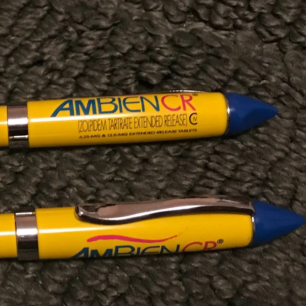🖊️Drug Rep AMBIEN CR Collectible Metal Pen - RARE (Bundle - 2)🖊️